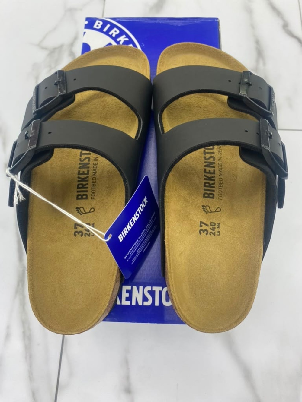 BIRKENSTOCK BLACK ‘ARIZONA BS’ LEATHER regular fit - Picture 5 of 5